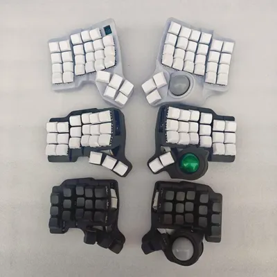 Charybdis 4X6 Trackball Split Keyboard Custom 3X6 Layout Wired/Bluetooth Wireless Hotswap Split Mechanical Keyboard Ergonomics