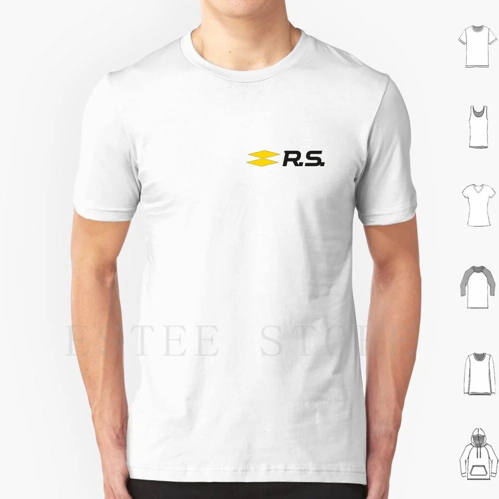 Sport Rs Logo T Shirt Uomo Cotone 6xl Sport Francese Megan Rs Tritato Sportcar Divertimento perché Produttore Produttore Produttore