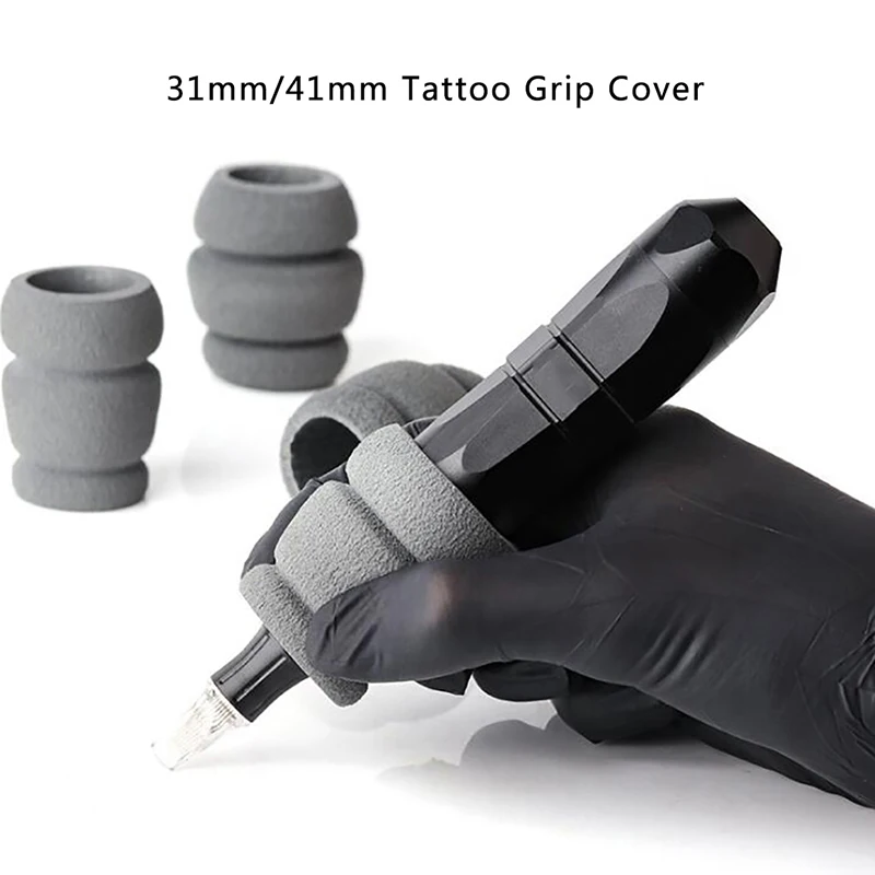 1Pcs 31/41mm Memory Foam Tattoo Grip Abdeckung Tattoo Maschine Stift Maschine Abdeckung Werkzeug Schwamm Tattoo Zubehör Image