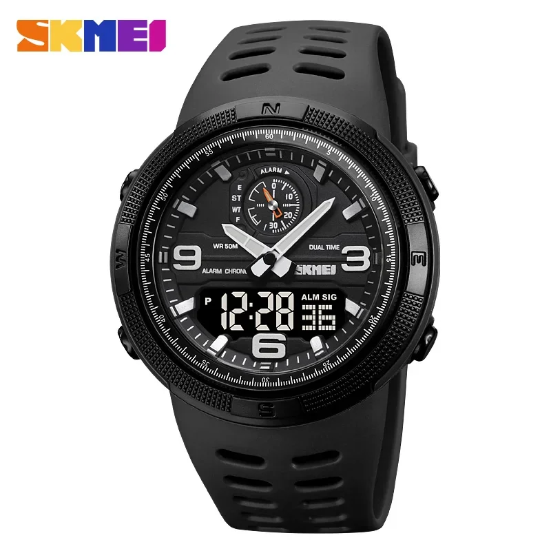 SKMEI 1655 orologio digitale sportivo per uomo doppio Display impermeabile studente elettronico orologi da polso da uomo orologio da uomo Reloj Hombre 1251
