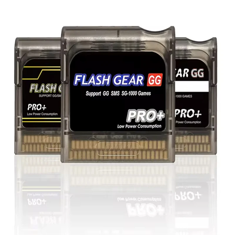 Flash Gear GG Game Gear Game Gear Patrone für Sega GG Game Gear Konsole GBA GBC Spielkassette mit TF-Karte 600 in 1 Image