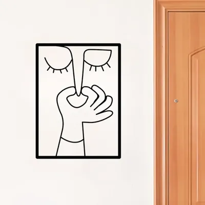 1 Stück unverwechselbares Metallporträt, lustige Toiletten-Wandkunst – Humor – gefülltes Badezimmerschild mit minimalem Online-Muster, Toilette Image