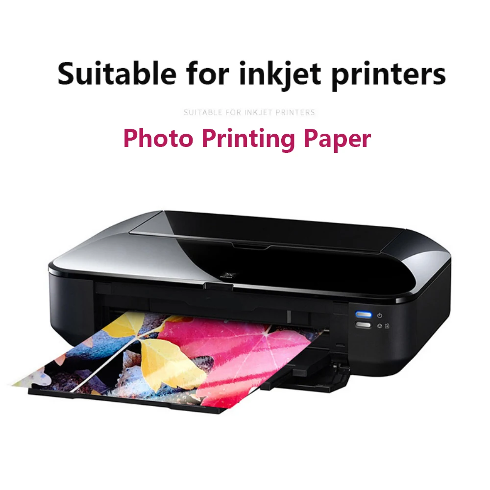 20 Blatt glänzendes Fotopapier 5R/A4 Fotodruckpapier Tintenstrahldrucker Fotopapier doppelseitig für Farbstofftintendrucker Image