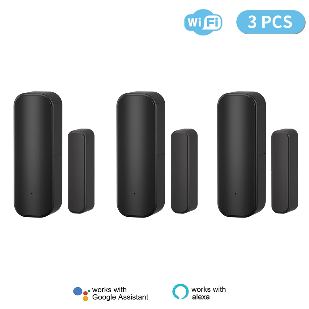 1PC 2PCS 3PCS 5PCS Tuya Wifi Tür Sensor Fenster Eintrag Sensor Sicherheit Einbrecher Tür Sensor alarm Smart Leben Magnetische Tür Sensor Image