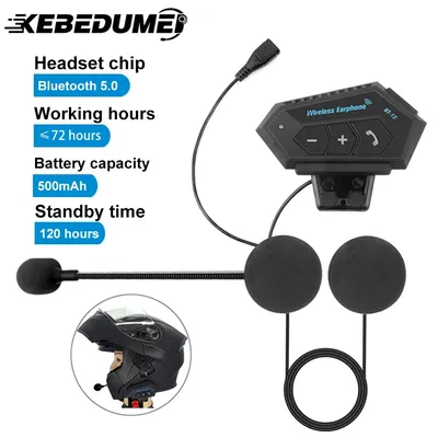 Motorrad Helm Headset Bluetooth Wireless Freis prec heinrich tung Kit Stereo Noise Cancel Image