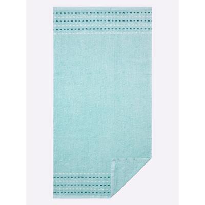 Handtuch WÄSCHEPUR, grün (mint), B:50cm L:100cm, 100% Baumwolle, Handtücher (Packung) Image