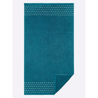 Handtuch WÄSCHEPUR, bunt (aquapetrol), B:50cm L:100cm, 100% Baumwolle, Handtücher (Packung) Image