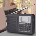 Radio a banda intera AM/SW/LW/TV/Radio FM Ricevitore a frequenza completa che riceve radio FM con sveglia temporizzata Radio portatile