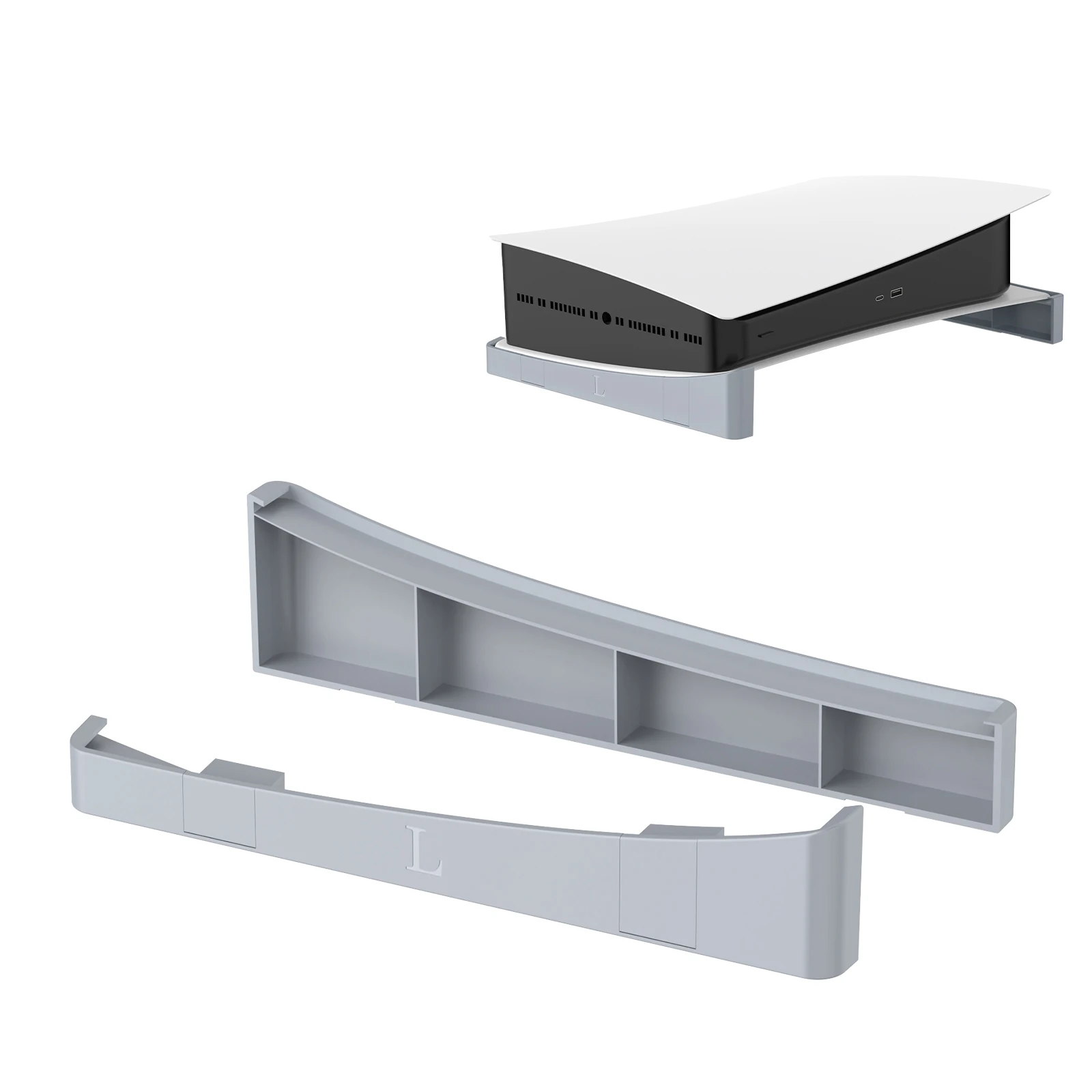 Kleiner horizontaler Ständer für PS5-Disc- und Digitalkonsole, stabiler Basisständer für PS5-Zubehör, Ständer für PlayStation 5-Konsole Image