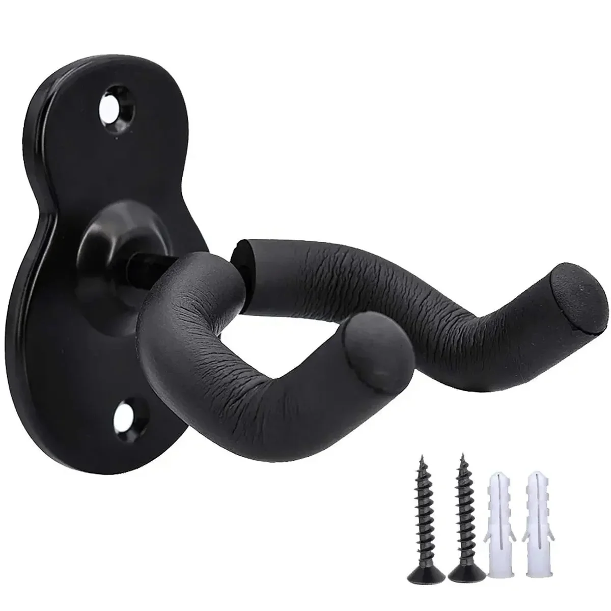 Gitarren-Wandhalterung, Haken, Metall, akustische Wandhalterung, rutschfeste Halterung für akustische E-Bass, klassische Ukulele-Gitarren Image