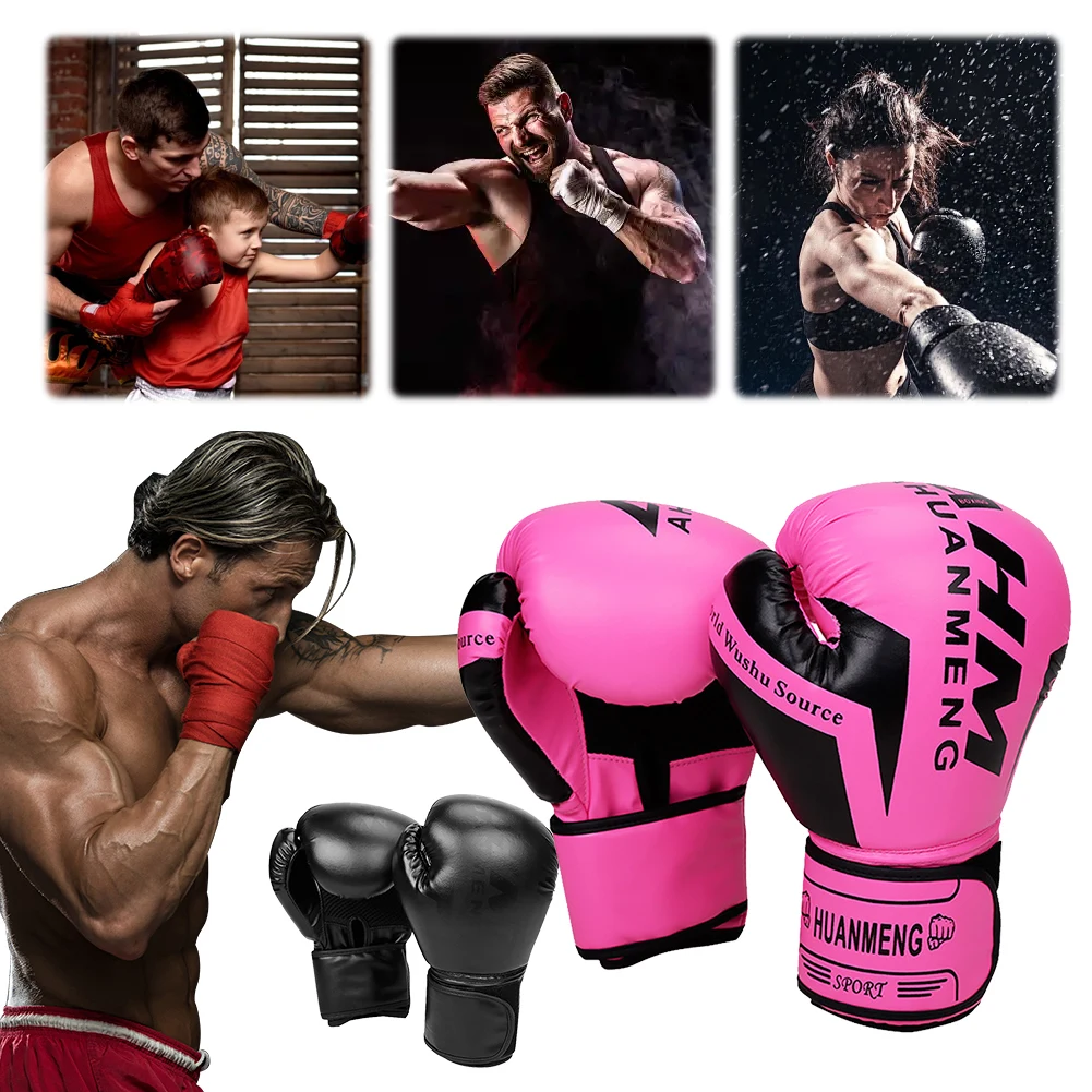 Box handschuhe Box-Trainings handschuhe Atmungsaktive Schlag handschuhe Trainings-Sparring handschuhe für Muay Thai Martial Arts Image