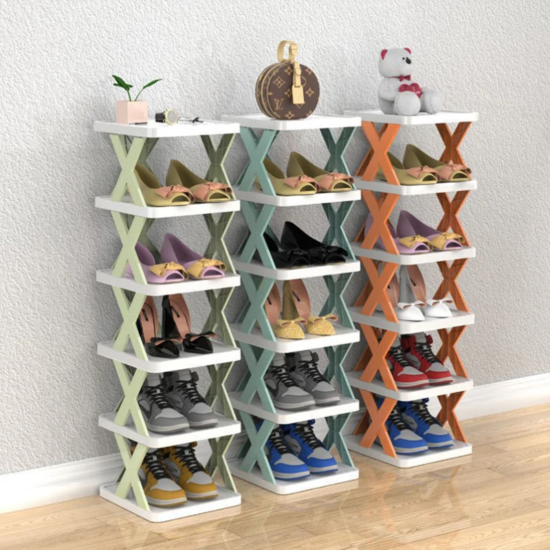 Stapelbare Schuh regal mehr schicht ige Schuhe Aufbewahrung organisator abnehmbare platzsparende Schuhe Regal Kunststoff Schuhe Schränke Haushalts waren