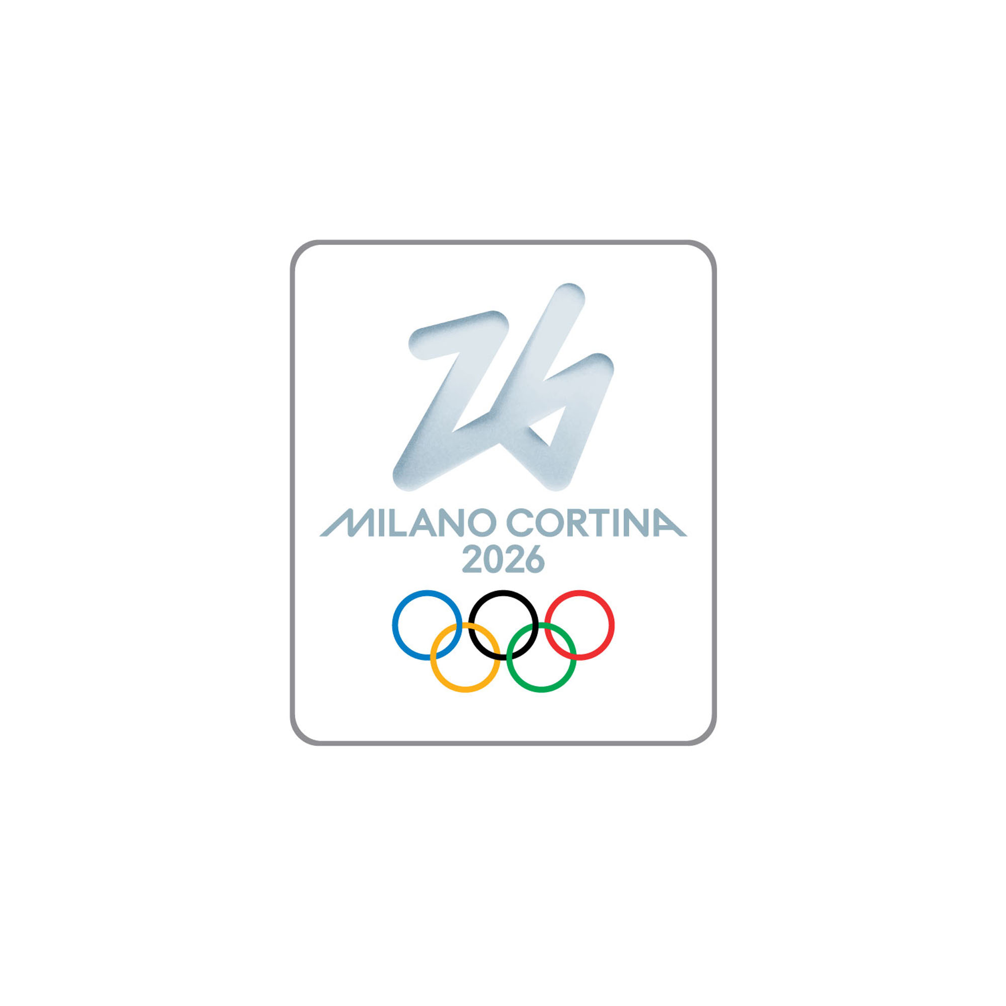 Milano Cortina 2026 Olympische Spiele Logo Hologramm-Anstecker Image