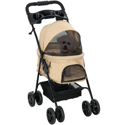 Pawhut - Hundewagen Hundebuggy mit Klappfunktion Pet Stroller für kleine Hunde und Katzen Image