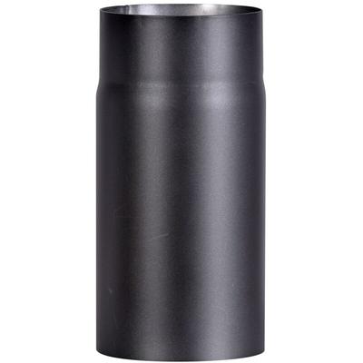 FireFix Ofenrohr Ø 120 mm 25 cm schwarz Rohr Ofen Kamin Kaminrohr Rauchrohr Image