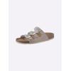 Pantolette BIO TIME, Damen, Gr. 39, grau (taupe), Synthetik, sportlich, Schuhe