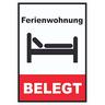 Ferienwohnung belegt Hochkant Schild A0 (841x1189mm)