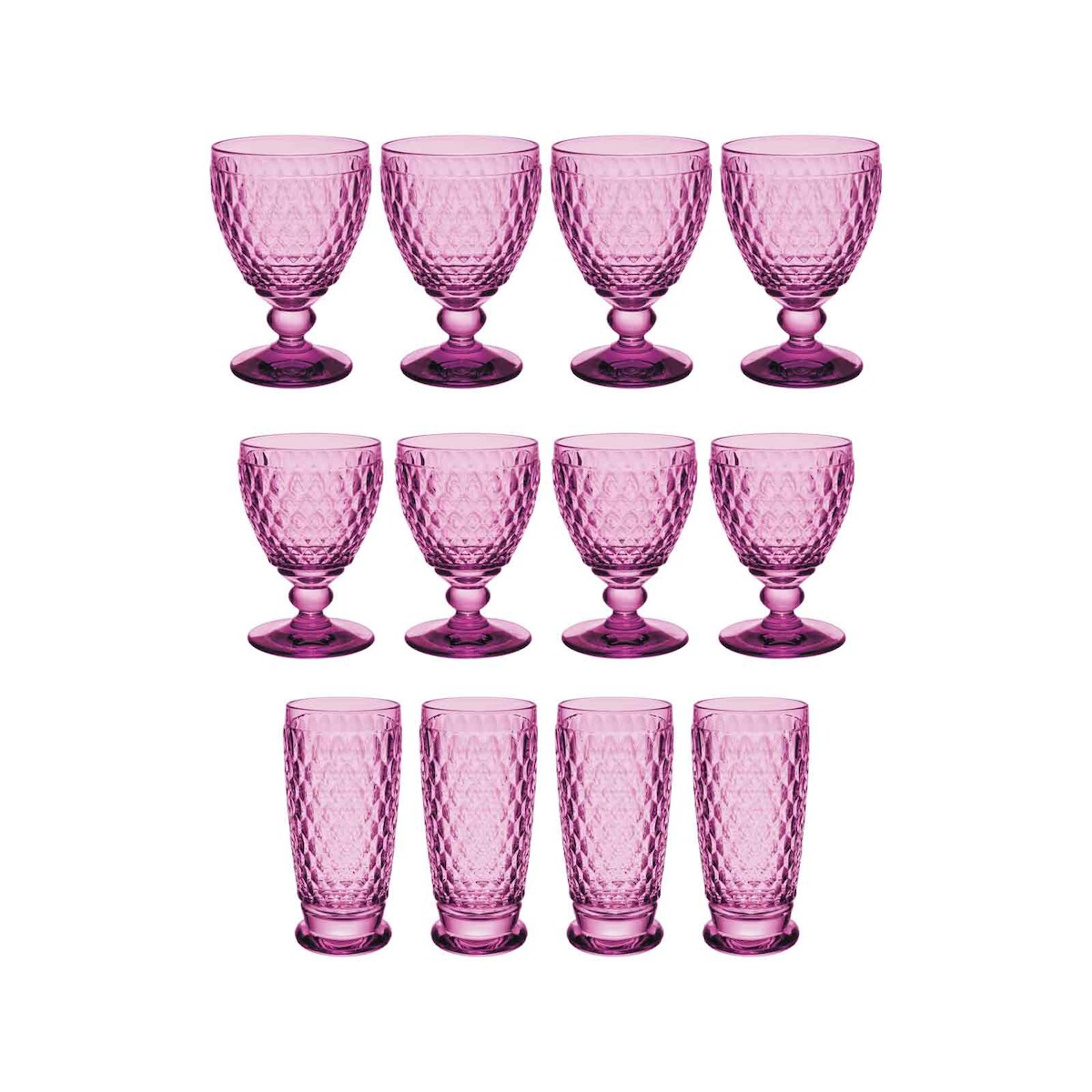 Villeroy & Boch Boston Berry Wein- & Longdrinkgläser 12er Set Image