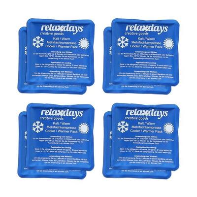 relaxdays 8er-Pack Kühlpads 11 x 11 cm blau Image