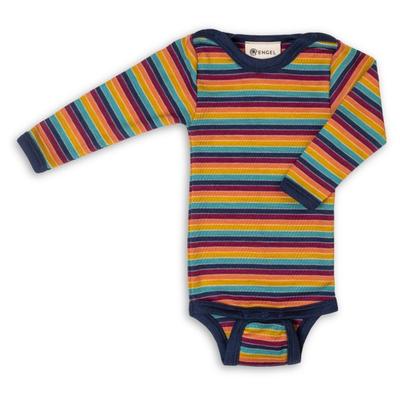 Engel - Baby Body L/S mit Druckknöpfen geringelt Gr 98/104 bunt Image