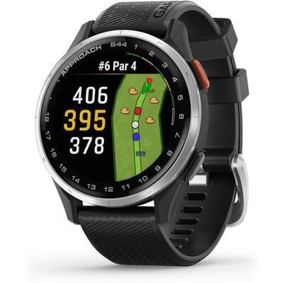 Garmin Approach S44 GPS Golf Smartwatch, Black Band 1.2" AMOLED Screen