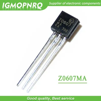 100 stücke z0607ma z0607 bis-92 Triacs 0,8 Ampere Volt neues Original Image