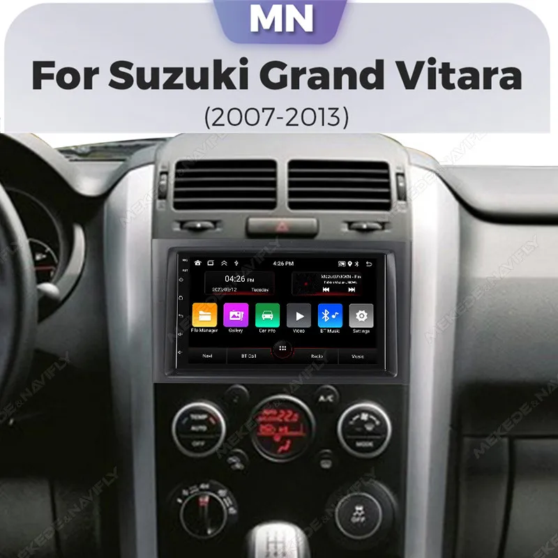 Autoradio Android 13 pour Suzuki Grand Vitara 3 (2005-2015), 2Din, Carplay, Stéréo, Lecteur Vidéo, GPS, BT, Audio, Limitation de l