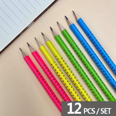TEMU 12pcs Drawing Writing Pencils, Black With Erasers, Hb Soft Lead, Suitable For Office Use In Drawing, Writing And Stationery Pencil - Includes 1 Free Sharpener For Professional Art Purposes Image
