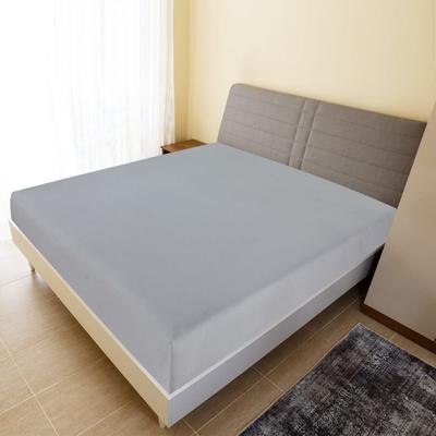 TEMU Fitted Sheet Jersey Gray 90x200 Cm Cotton Image