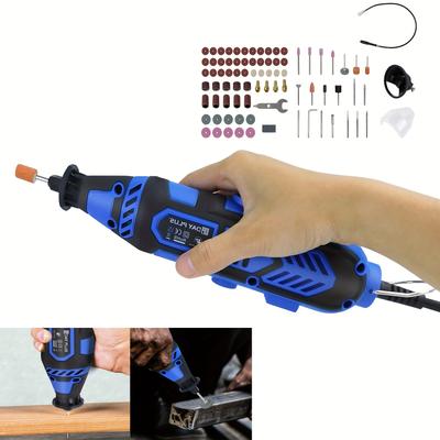 TEMU Rotary Tool 135w, Multi Tool Kit With 252 Accessories, Variable Speed 10000-32000rpm For Cutting, Carving, Cleaning, Sanding, Engraving, Grinding Image
