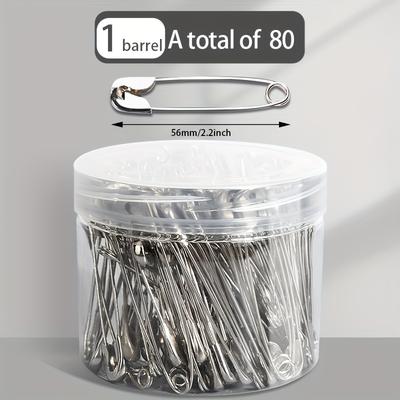 TEMU Stainless Steel Safety Pin Clothing Accessory Collar Fastening Pin Image
