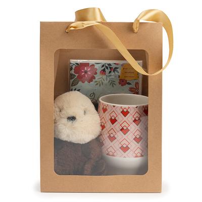 Kraft Gift Merchandise Bag w/ Window 7