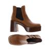 Jeffrey Campbell Damen Stiefelette, Gr. 41, braun, Leder