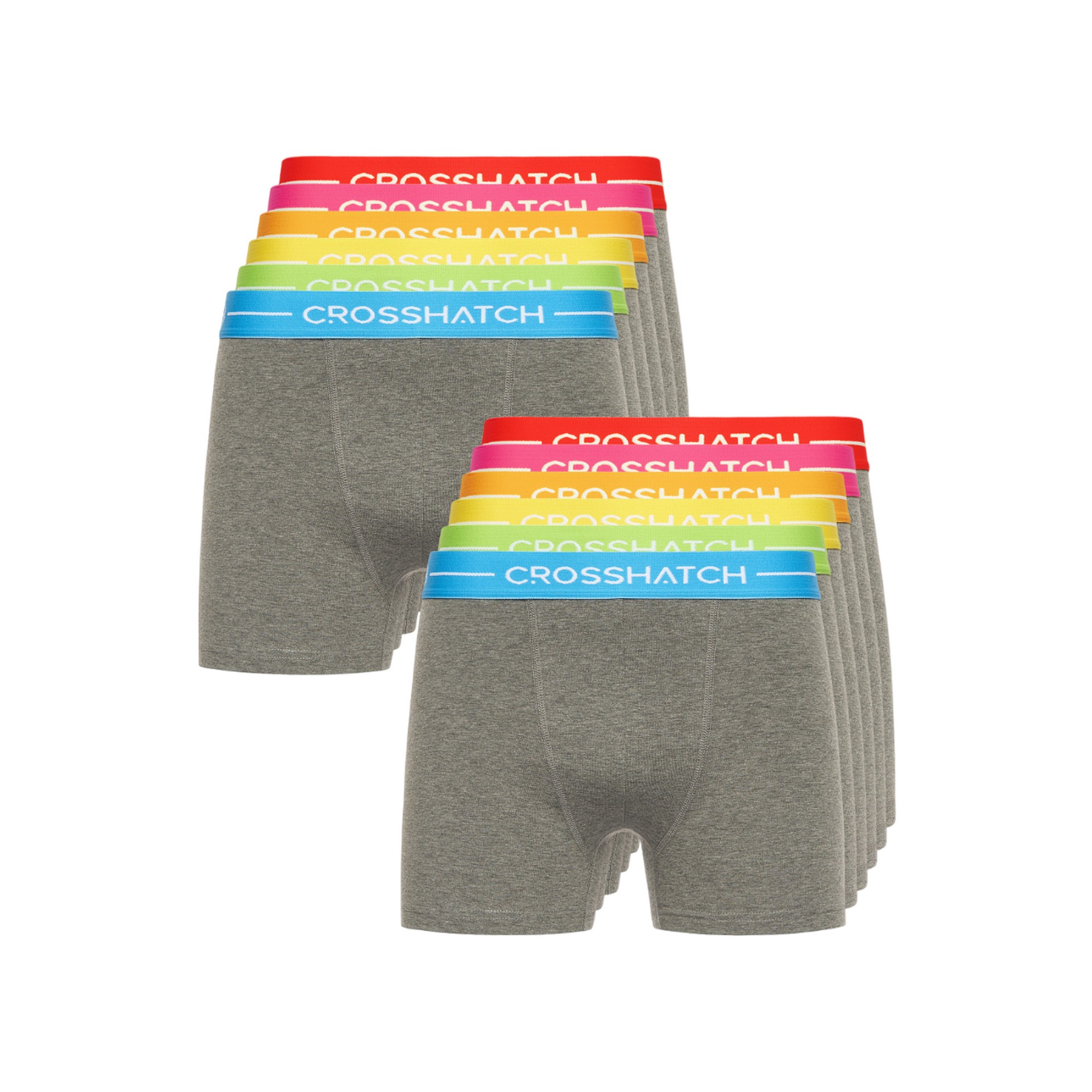 Crosshatch - "Astral" Boxershorts für Herren(12er-Pack) (Holzkohle-Mergel) Image