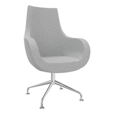 fm Büromöbel Sessel »Pirum« hohe Rückenlehne mit eingebauter Rückholfeder grau, 71x110x48 cm Image