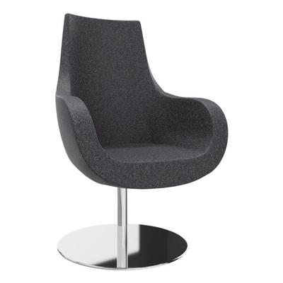fm Büromöbel Sessel »Pirum« hohe Rückenlehne Tellerfuß schwarz, 71x108.5x48 cm Image