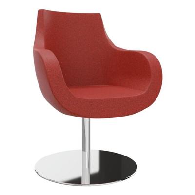 fm Büromöbel Sessel »Pirum« Tellerfuß rot, 71x93x48 cm Image