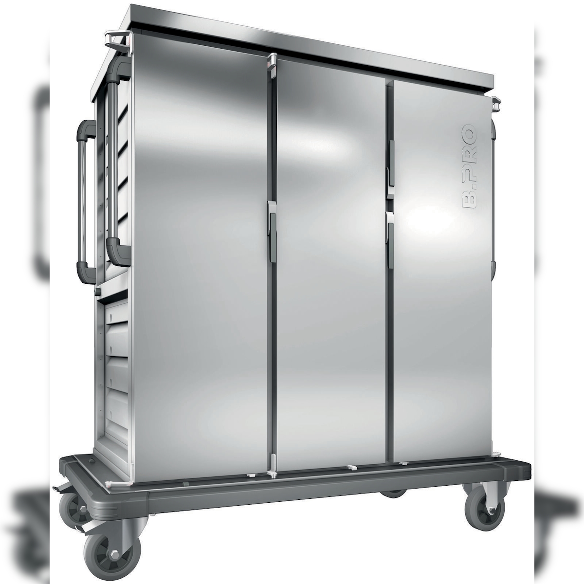 B.PRO TTW 30-115 EDE, Tablett-Transportwagen, einwandig, 3 Flügeltüren / 3 Schrankräume, fahrbar Image