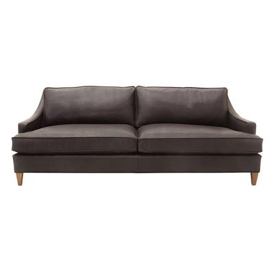 Cameron Leather Sofa - Espresso Leather, Sierra - Ballard Designs