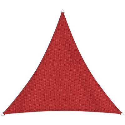 Sonnensegel WINDHAGER "Capri Dreieck", rot, B:500cm T:500cm, Polyester, Sonnensegel, 5x5x5m, rot Image