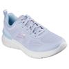 Sneaker SKECHERS "SKECH-AIR DYNAMIGHT 2.0-NEW HEIGHTS", Damen, Gr. 39, blau (hellblau), Textil, Lederimitat, casual, Schuhe Sneaker, Schnürschuh, Fitnessschuh, Halbschuh, Freizeitsch mit Memory Foam