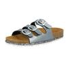 Pantolette LICO "Pantolette Bioline Sensation", Gr. 29, grau, Synthetik, Schuhe