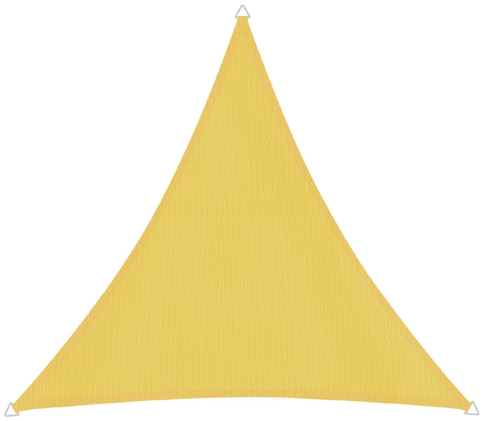 Sonnensegel WINDHAGER "Cannes Dreieck", gelb, B:300cm T:300cm, Polyester, Sonnensegel, 3x3x3m, gelb