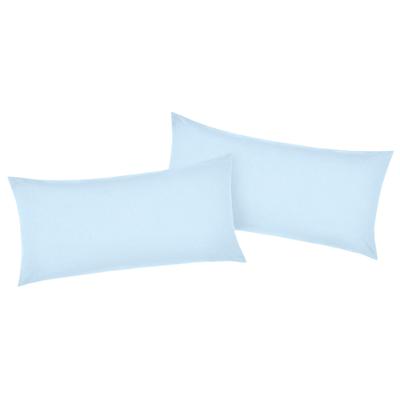 Kissenbezüge HOME AFFAIRE "Luisa", blau (hellblau), B:80cm L:40cm, Renforcu00e9, Obermaterial: 100% Baumwolle, Kissenbezüge, aus 100% Baumwolle, mit Reißverschluss, atmungsaktiv, uni Image