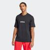 T-Shirt ADIDAS SPORTSWEAR "M LIN SJ T", Herren, Gr. S, schwarz-weiß (schwarz, weiß), Obermaterial: 100% Baumwolle, sportlich, Rundhals, Shirts