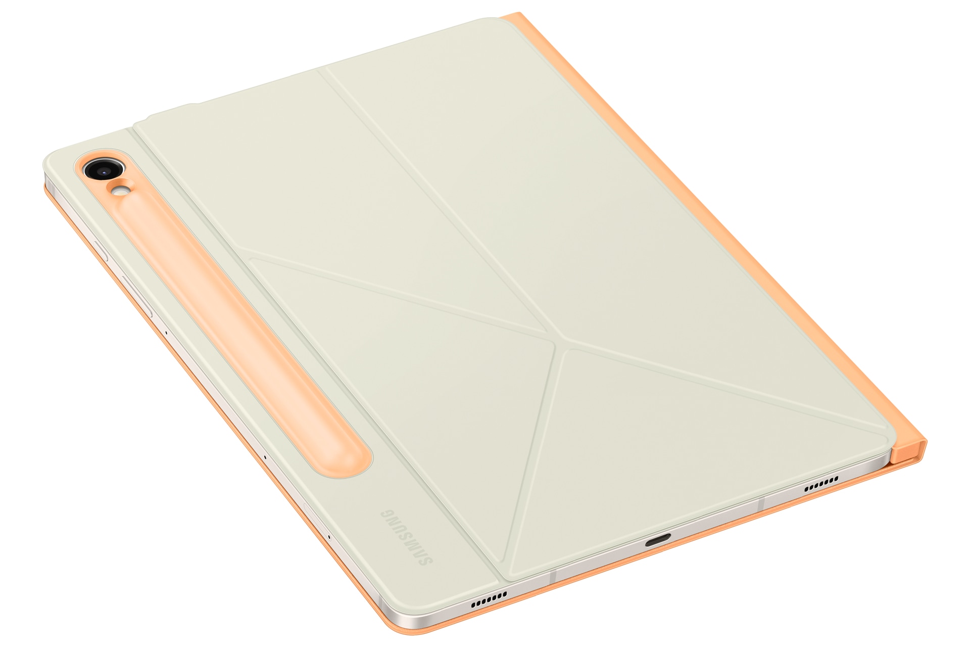 SAMSUNG Tablet-Hülle "Smart Book Cover für Samsung Galaxy Tab S9", orange, B:18cm H:2,5cm T:29cm, Hüllen, Backcover, Schutzhülle, Tabletschutzhülle, Case, Schutzcase, stoßfest