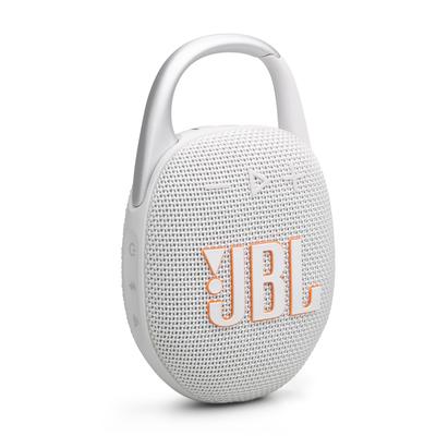 JBL Bluetooth-Lautsprecher "Clip 5", weiß, B:10,5cm H:6,2cm T:15,5cm, Lautsprecher, ultra-kompakt, wasser- und staubgeschützt (IP67), 7 Watt RMS Image