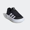 Slip-On Sneaker ADIDAS SPORTSWEAR "BUBBLECOMFY KIDS", Gr. 26, schwarz-weiß (core schwarz, cloud weiß, core schwarz), Textil, sportlich, Schuhe, für Kinder