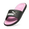 Badesandale PUMA "COOL CAT 2.0 WNS", Gr. 39, puma schwarz, puma weiß, pale pink, Synthetik, unifarben, sportlich, Schuhe
