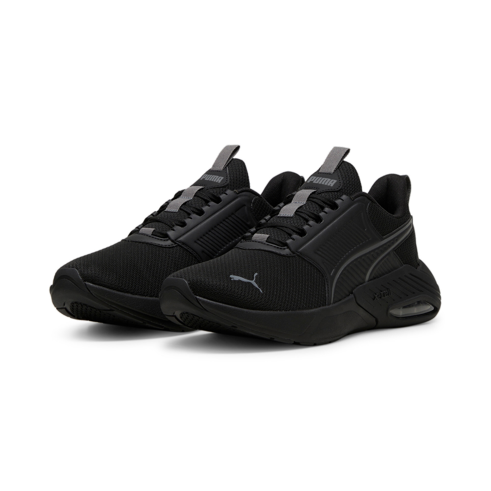 Sneaker PUMA "X-CELL NOVA FS", Herren, Gr. 44,5, schwarz (puma schwarz, cool schwarz gray), Textil, Schuhe Sneaker